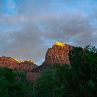 Lama di luce nello Zion Park