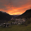 Tramonto a Soglio